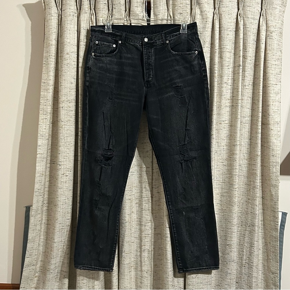 American Eagle Hi-Rise Girlfriend Straight Leg Jeans - 14 Long